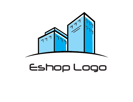 abstract buildings logo