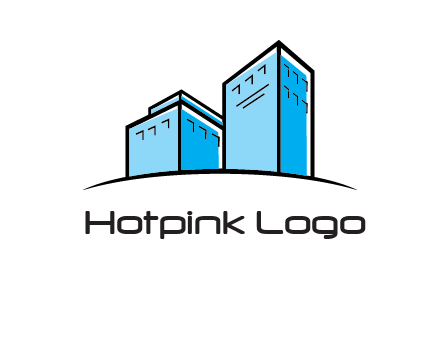 abstract buildings logo