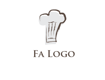 abstract chef cap icon