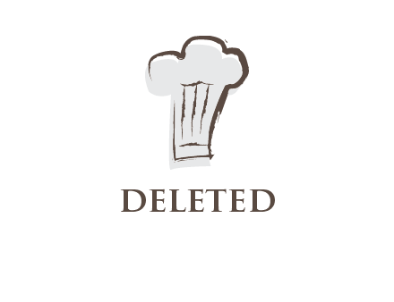 abstract chef cap icon