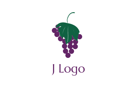 grapes with leaf icon