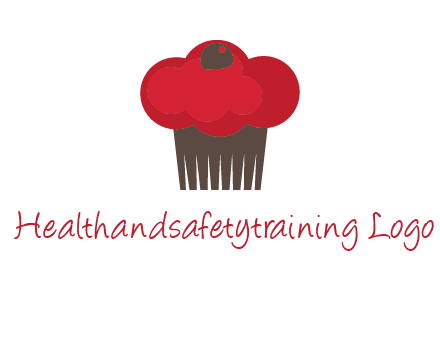 cup cake with cherry on top icon