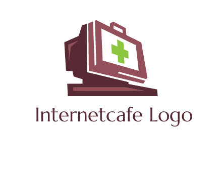 computer merged with medical beg logo