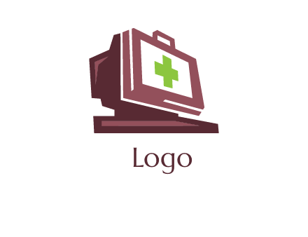 computer service logo design