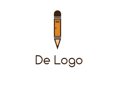 door merged with pencil logo