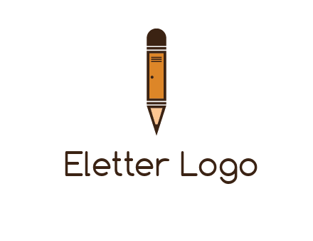 door merged with pencil logo