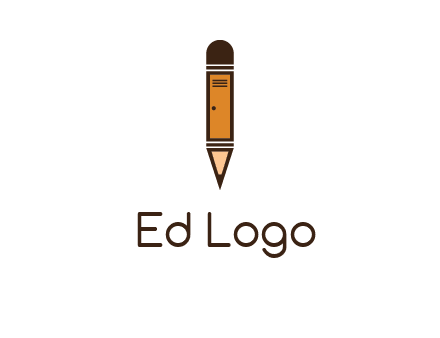 door merged with pencil logo