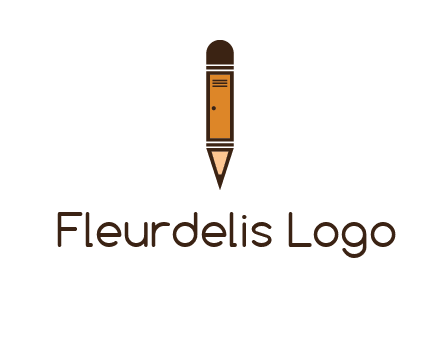 door merged with pencil logo