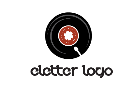 music disk on player logo