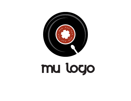 music disk on player logo