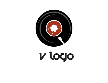 music disk on player logo