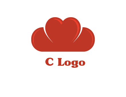 heart shaped cloud logo