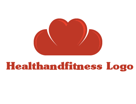 heart shaped cloud logo