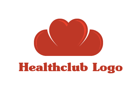 heart shaped cloud logo