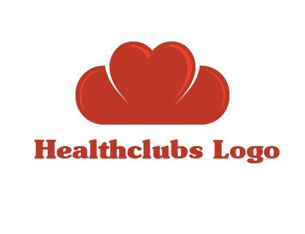 heart shaped cloud logo