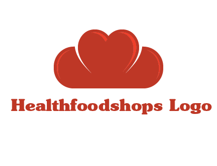 heart shaped cloud logo