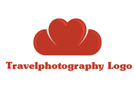 heart shaped cloud logo