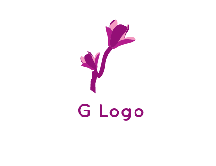 abstract flower logo