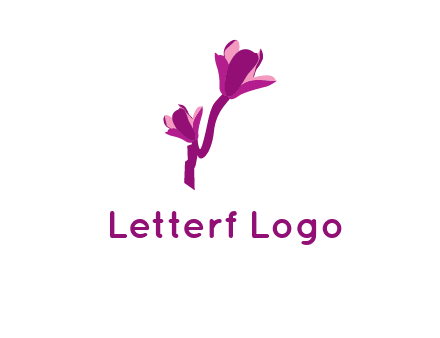 abstract flower logo