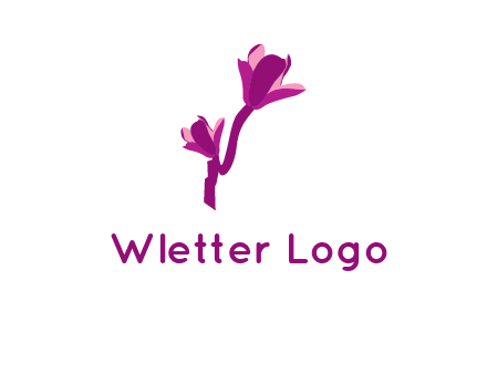 abstract flower logo