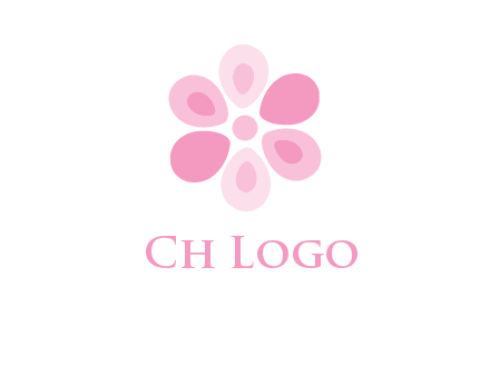 abstract flower logo