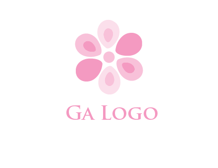 abstract flower logo