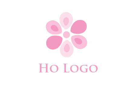 abstract flower logo