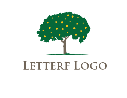 tree with fruits logo