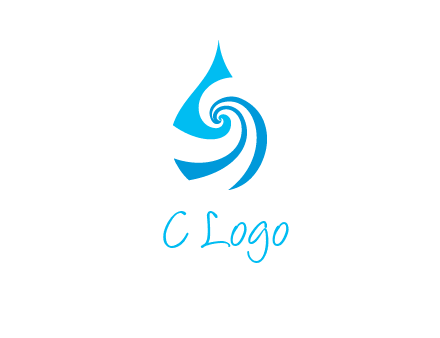 water drop cleaning logo