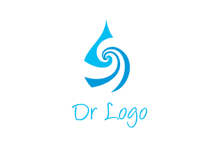 water drop cleaning logo