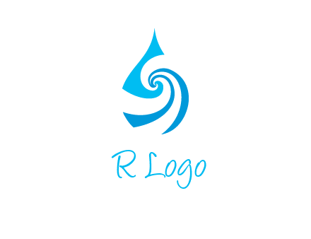 water drop cleaning logo