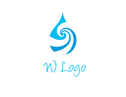 water drop cleaning logo