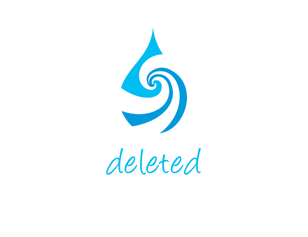 water drop cleaning logo