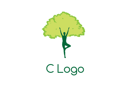 person with tree logo