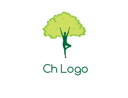 person with tree logo