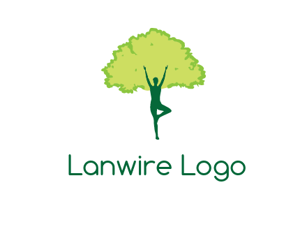 person with tree logo