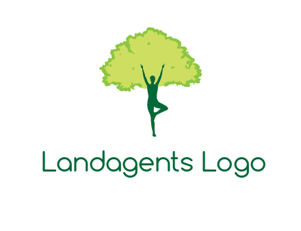 person with tree logo