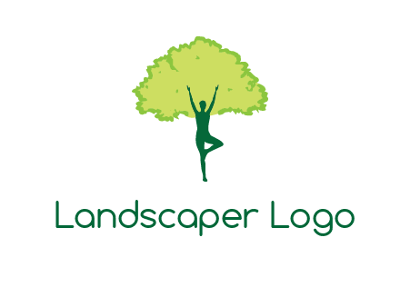 person with tree logo