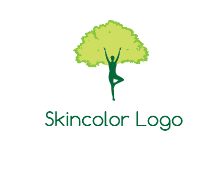 person with tree logo