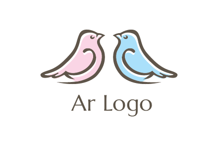 abstract birds logo