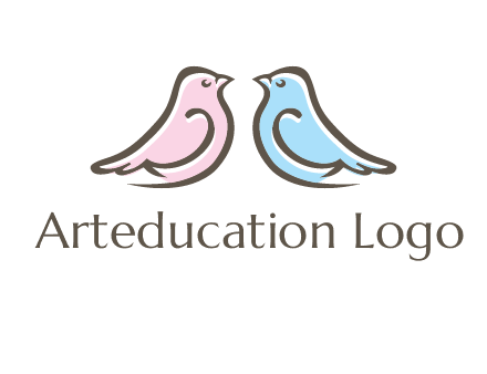 abstract birds logo