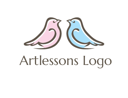 abstract birds logo