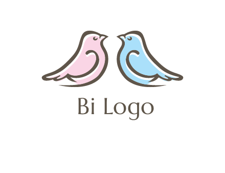 abstract birds logo