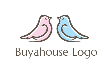 abstract birds logo