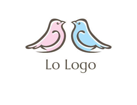 abstract birds logo