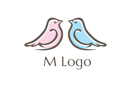 abstract birds logo