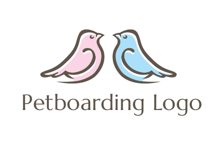 abstract birds logo