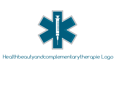 injection inside medical sign logo