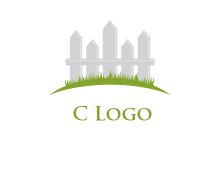 fences on grass logo