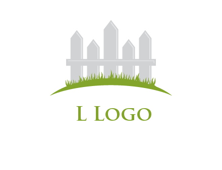 fences on grass logo